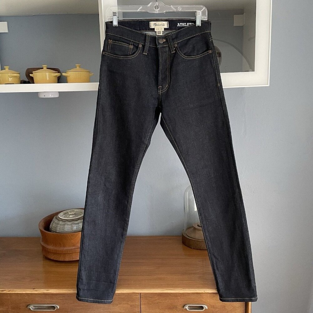 Madewell Athletic Slim Jeans in Resin Rinse Size 28 x 30 - Picture 4 of 11